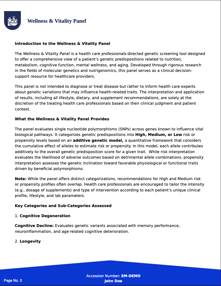 Altera Longevity & Whole-Body Wellness Panel