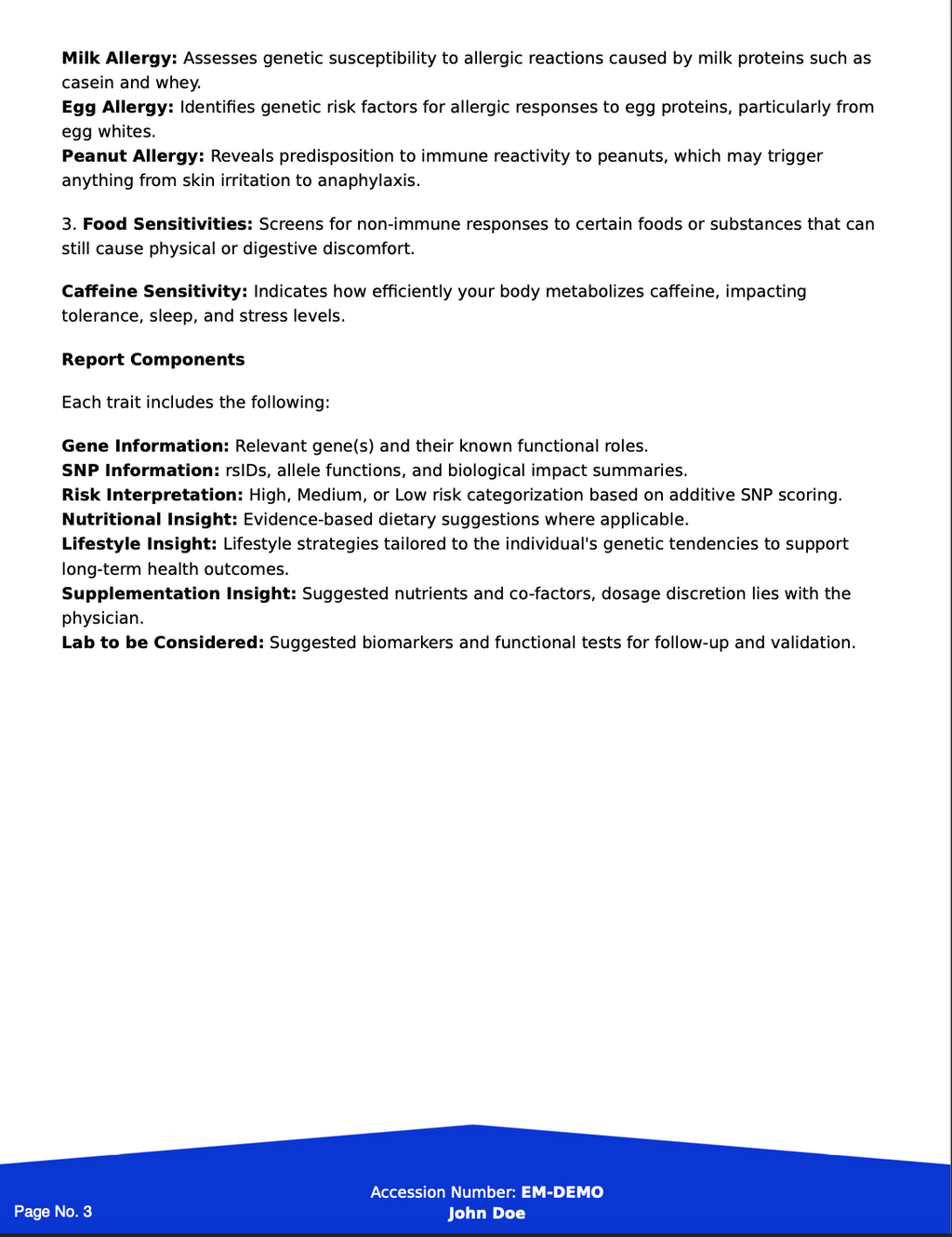 Altera Food Intolerance & Sensitivity Profile