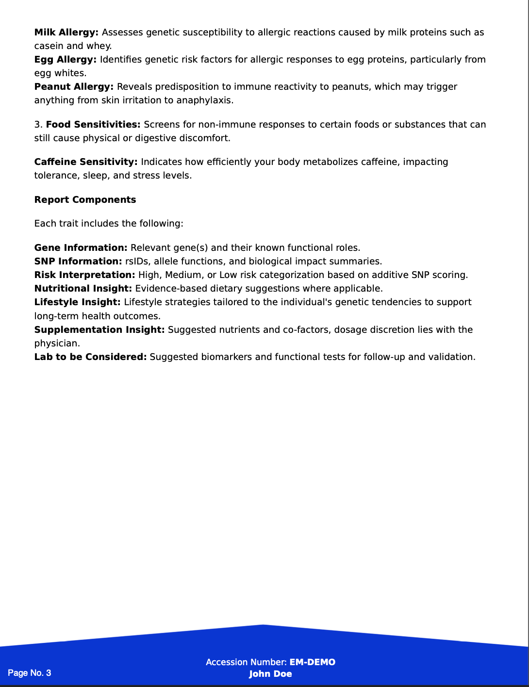 Altera Food Intolerance & Sensitivity Profile